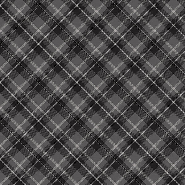 Playful Plaids Dark Grey Fabric