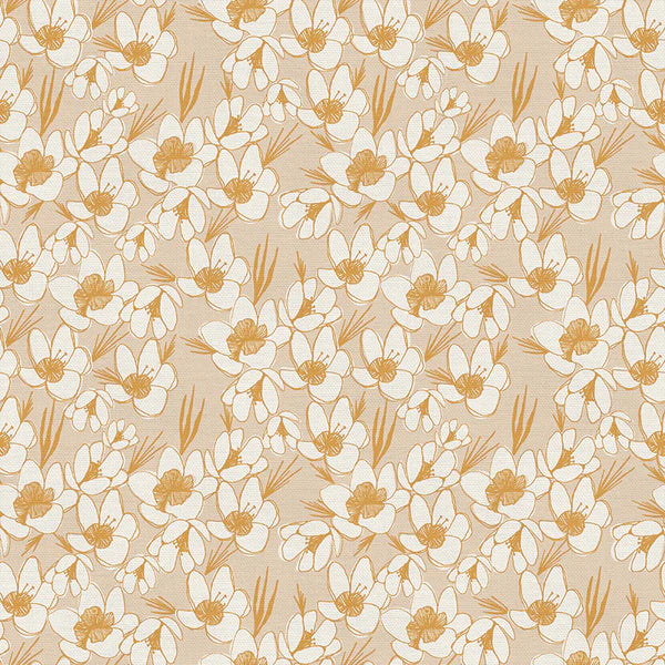 Blossom Flower Fields Yellow Yardage