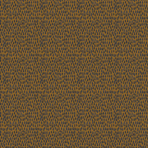 Indian Odyessy Gold Brushstroke Fabric