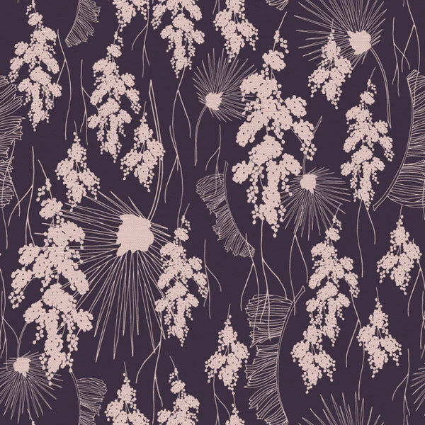 Pepper & Berry Cyprus Night Eggplant Fabric