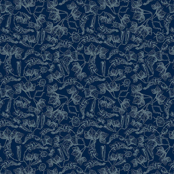 Kudzu Blue Fabric