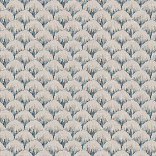 Kudzu Cream Stitched Scallops Fabric