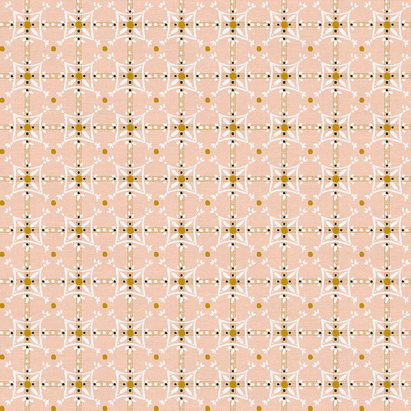 Autumn Breeze Pink Autumn Tile Fabric