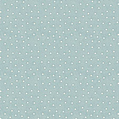 Winter In Snowtown Blue Small Geo Dots Fabric