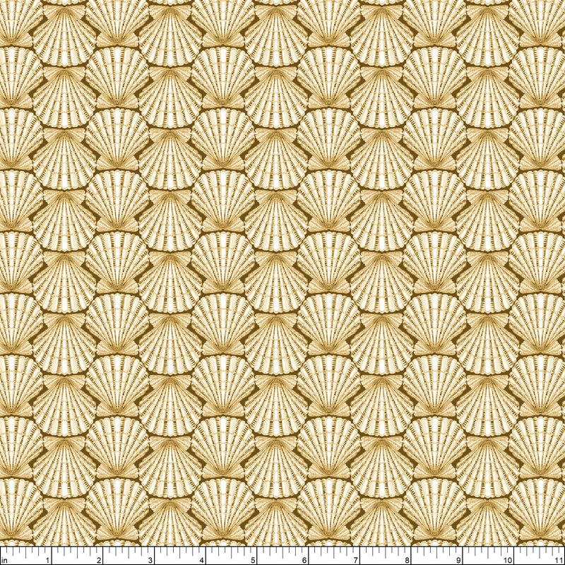 Oceana Shell Geo Sand Fabric