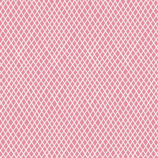 Tilda - Classic Basics - Crisscross Pink - Yardage