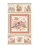 Bird Song - Nature Walk Panel Rose 24" x 44"