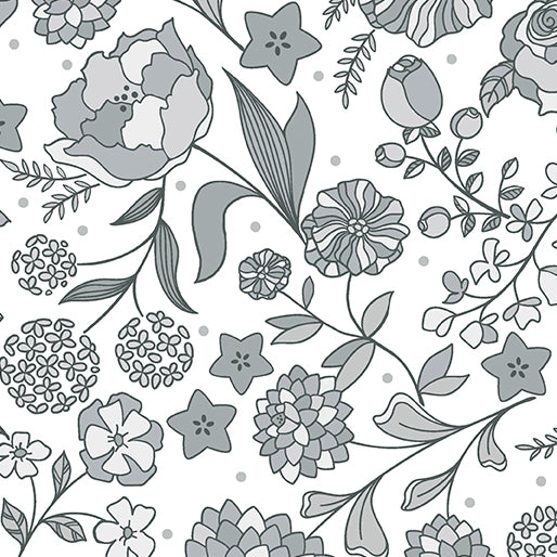 Botanica Feature Gray Fabric