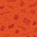 Harry Potter 2nd Edition - Shadow Words - Orange - Yardage