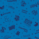Harry Potter 2nd Edition - Shadow Words - Blue - Yardage