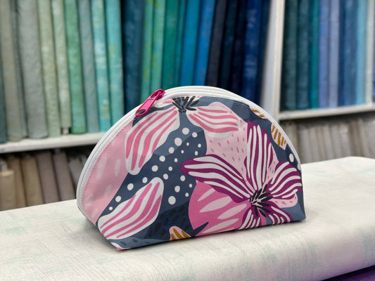 Taco Pouch Bag #15 - Pink Modern Flower