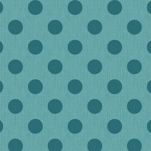 Tilda - Chambray Dots - Aqua - Yardage
