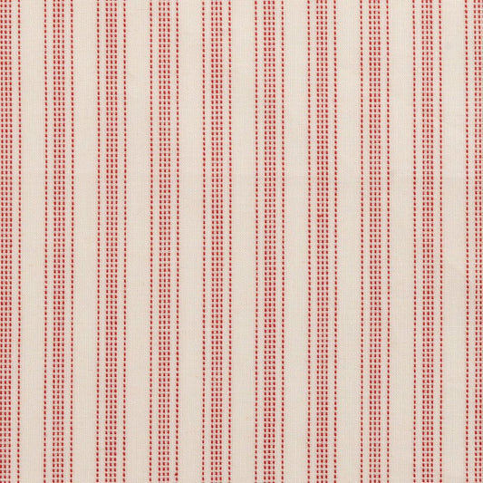 Tilda - Tea Towel Woven - Apple Cake Stripe - Red - Yardage
