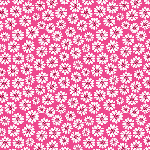 Serendipity Mini Daisy Pink Fabric