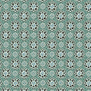 A Heart Led Life Medallion Magic Dark Teal Fabric