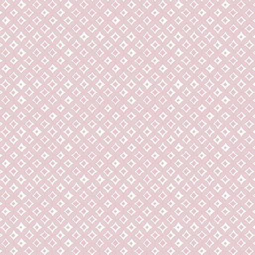A Heart Led Life Tonal Diamonds Light Mauve Fabric