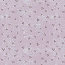 A Heart Led Life Tonal Hearts Mauve Fabric