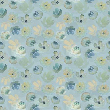 Enchanted Florals Enchanted Floral Toss Turquoise
