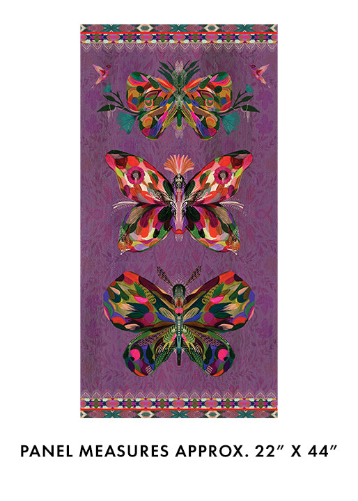 True Colors Wings Panel Plum/Multi 1648366B
