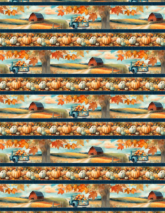 Glorious Fall Repeating Stripe Multi Fabric