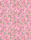 Dahlia Botanica -  Small Floral - Pink - Yardage