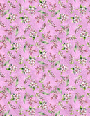 Dahlia Botanica -  Small Floral - Purple - Yardage