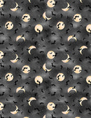 Spooky Tails -Bats - Black - Yardage
