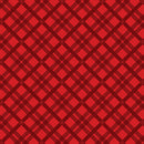 Merry Cats - Tartan Season - Red - Yardage