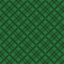 Merry Cats - Tartan Season - Green - Yardage