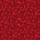 Merry Cats - Merry Holly - Crimson - Yardage