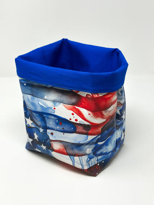 Tub Totes - US Flag Water Color Splash #17