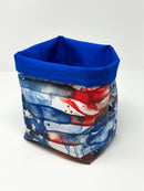 Tub Totes - US Flag Water Color Splash