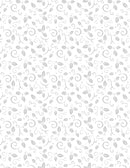 Stocking Stuffers 2 Holly & Scrolls White on White Fabric