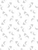 Stocking Stuffers 2 Snowmen White on White Fabric