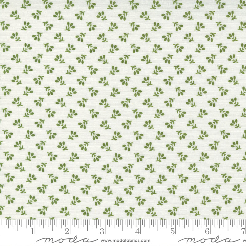 Merry Little Christmas Spruce Calico Fabric