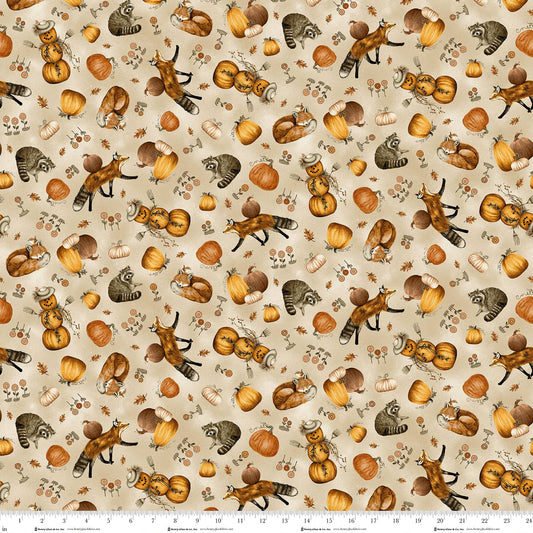 Hello Pumpkin 1888-33 Beige Fabric