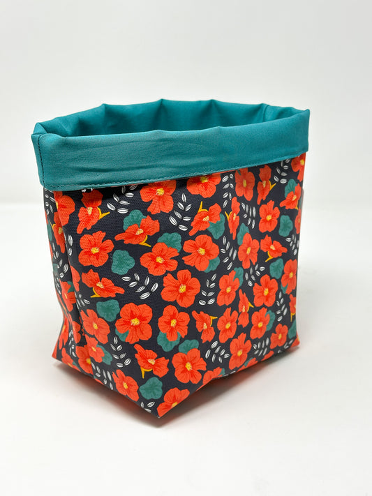 Tub Totes - Floral Nasturtium Pattern #20