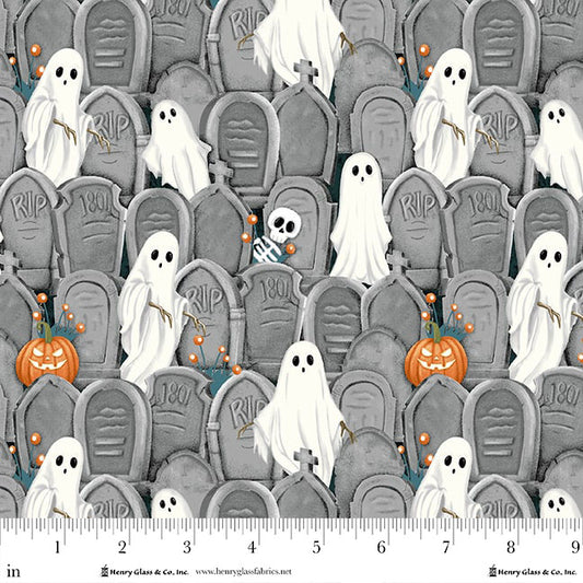 Ghosts in the Graveyard 2023G-90 Gray Fabric