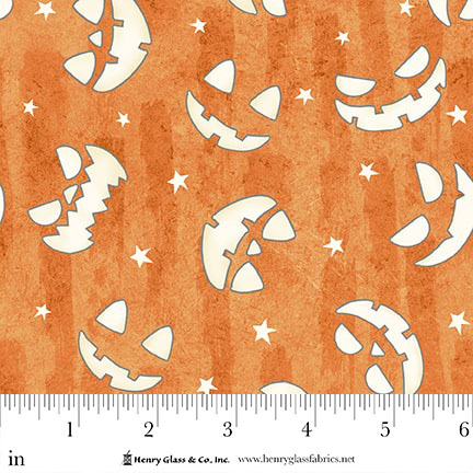 Ghosts in the Graveyard 2027G-33 Orange Fabric