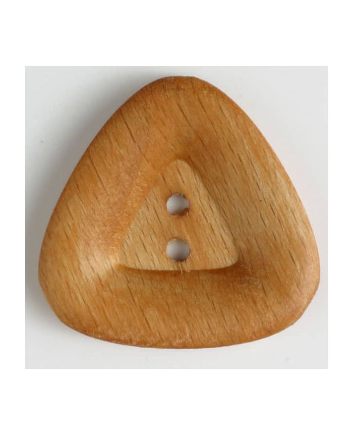 45mm Triangle Brown Wood Button