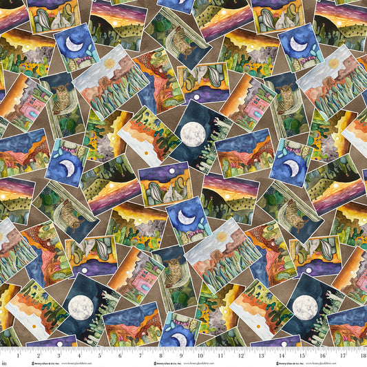 Magical Desert 2082-38 Mocha Fabric