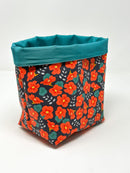 Tub Totes - Floral Nasturtium Pattern