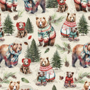 Merry Beary Cream Solstice Snuggles 21240401-01 Fabric