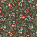 Merry Beary Dark Green Cozy Cubs 21240402 02 Fabric