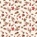 Merry Beary Cream Forest Treasures 21240403-01 Fabric