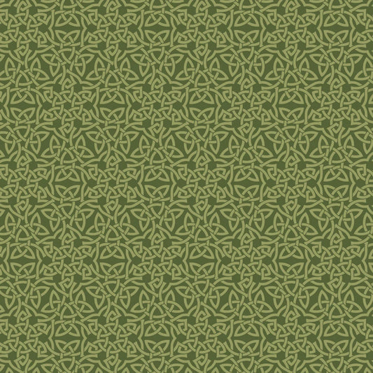 Celeste Collection Camelot - Celtic Knots - Green - Yardage