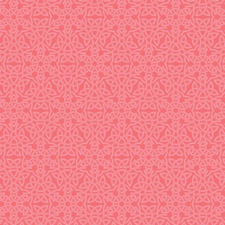 Celeste Collection Camelot - Celtic Knots - Coral - Yardage
