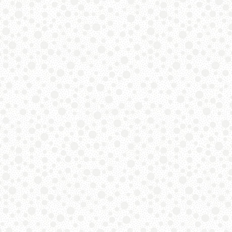 Quilting Illusions Dots White Fabric