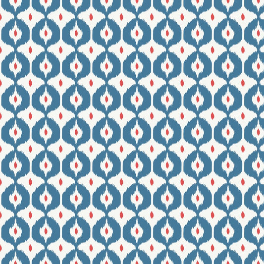 Jubilant - Bazaar - Red/Blue - Yardage