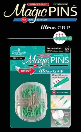Magic Pin Ultra Grip Patchwork Fine  Fine 1-7/16", 100 pc